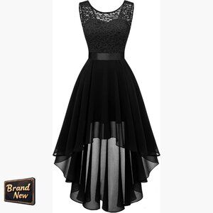 Sequin Lace High Low Cocktail Dress Formal Prom Wedding Guest